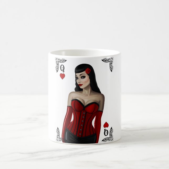 Königin der Herzen Kaffeetasse (Mittel)