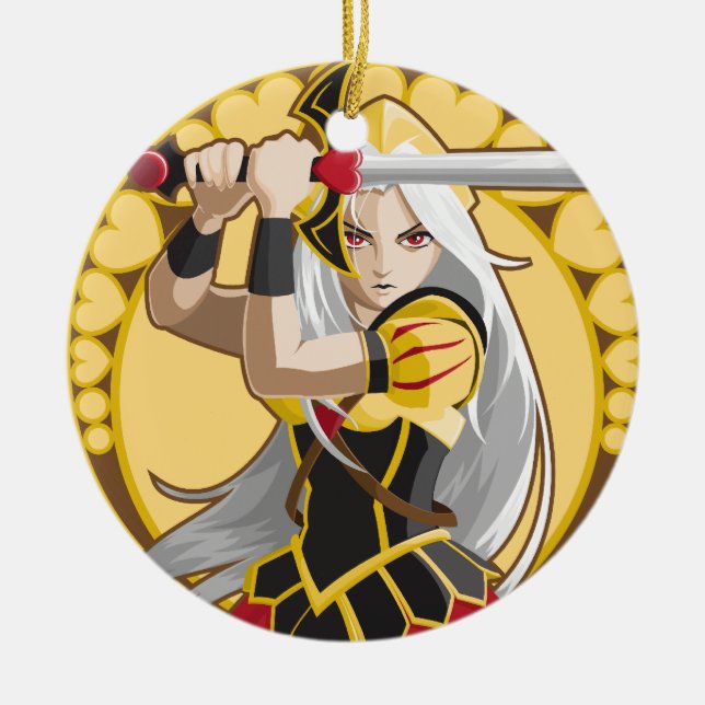 Königin der Herzen Keramikornament (Vorne)