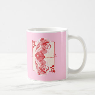 Königin der herzen, roten Preppy Art Kaffeetasse