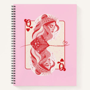 Königin der herzen, roten Preppy Art Notizbuch