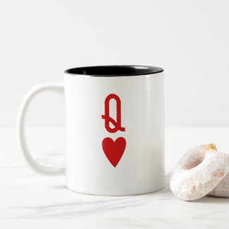 Königin der Herzen Zweifarbige Tasse
