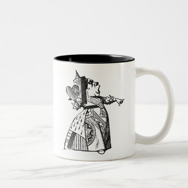 Königin der Herzen Zweifarbige Tasse (Rechts)