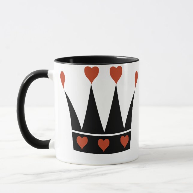 Königin der Herzenkrone Tasse (Links)