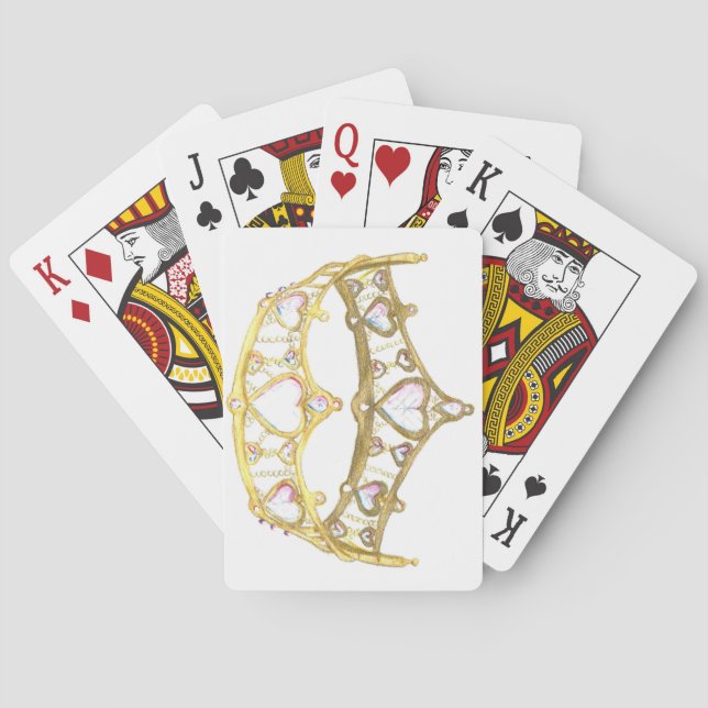 Königin der Herzkronen, die Karten spielen Spielkarten (Rückseite)