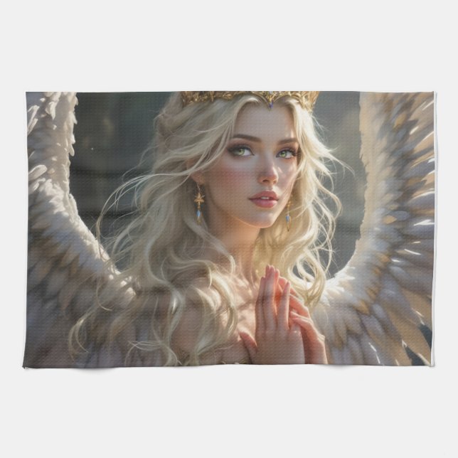 Königin der Himmelsdämmerung Geschirrtuch (Horizontal)