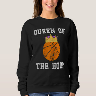 Königin der Hoop Kids Girls Basketball Sports Pla Sweatshirt
