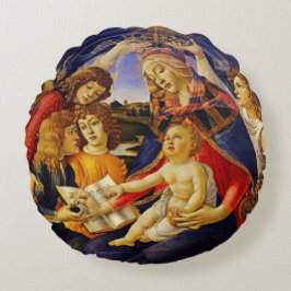 Königin der Jungfrau des Himmels Mary Round Pillow Rundes Kissen