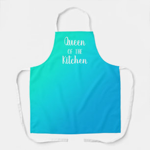 Königin der Küche Aquamarine Schürze