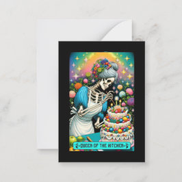 Königin der Küche Tarot Card Mitteilungskarte