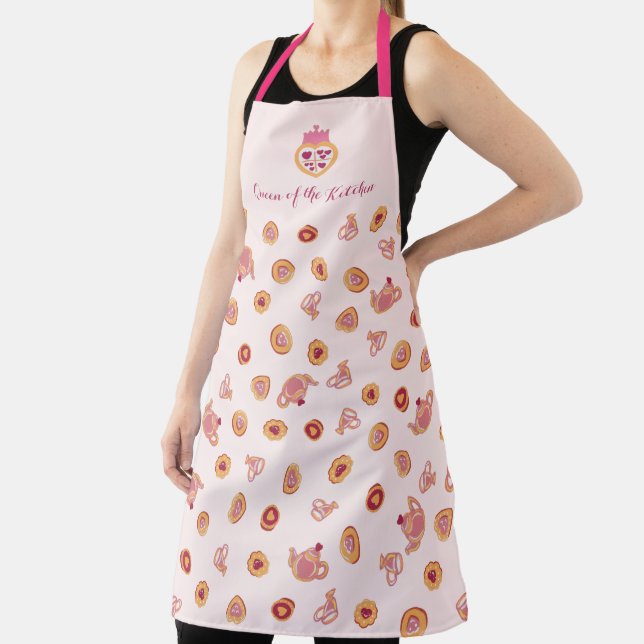 Königin der Küche Tea Party Kronmuster Schürze (InSitu)