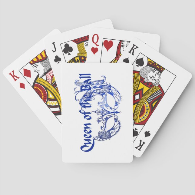 Königin der Kugel Spielkarten (Rückseite)