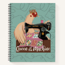 Königin der Maschine Hühnerspirale Notebook