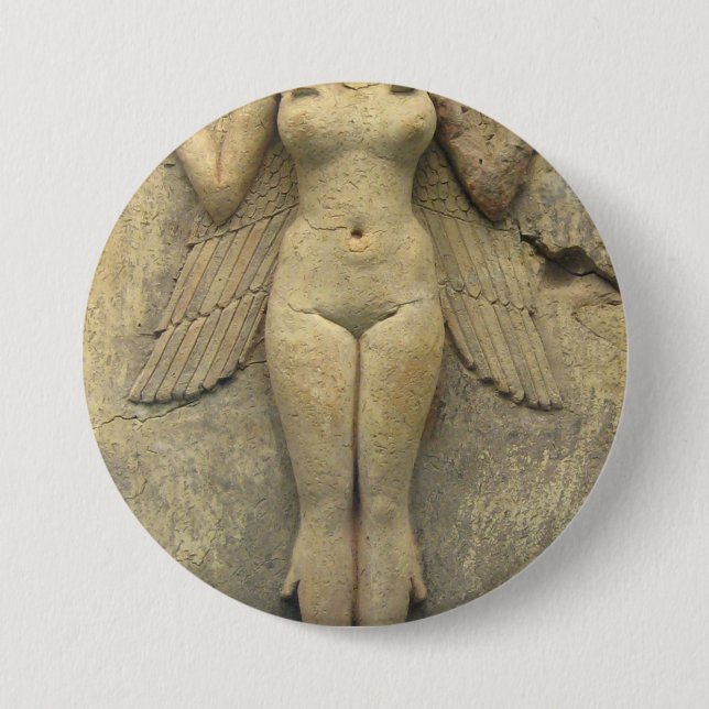 Königin der Nacht - Burney Relief Lilith Button (Vorderseite)
