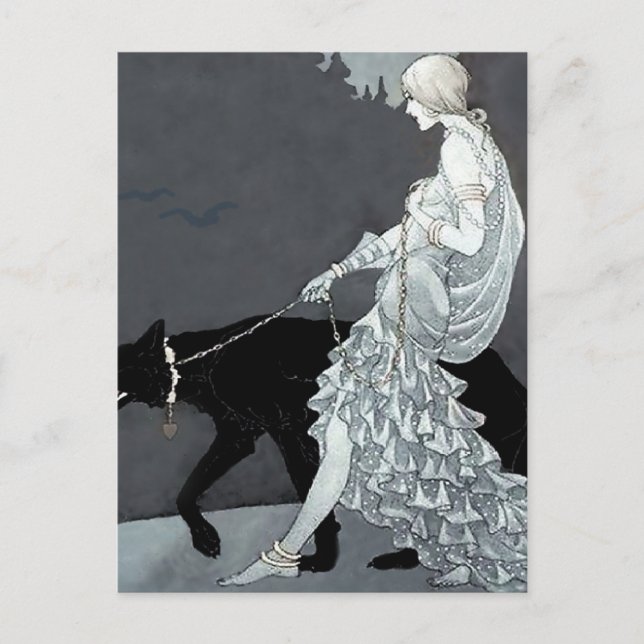 "Königin der Nacht" von Marjorie Miller Postkarte (Vorderseite)