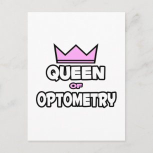 Königin der Optometrie Postkarte
