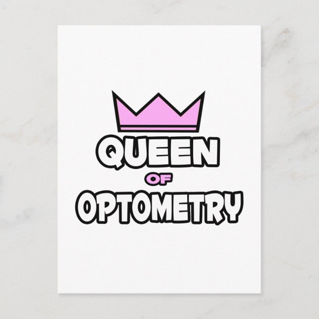 Königin der Optometrie Postkarte (Vorderseite)