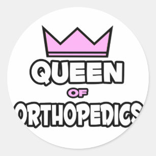 Königin der Orthopädie Runder Aufkleber