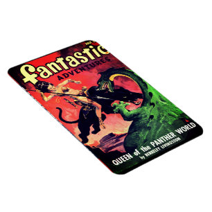 Königin der Panther World: Fiktion von Fantasy Pul Magnet