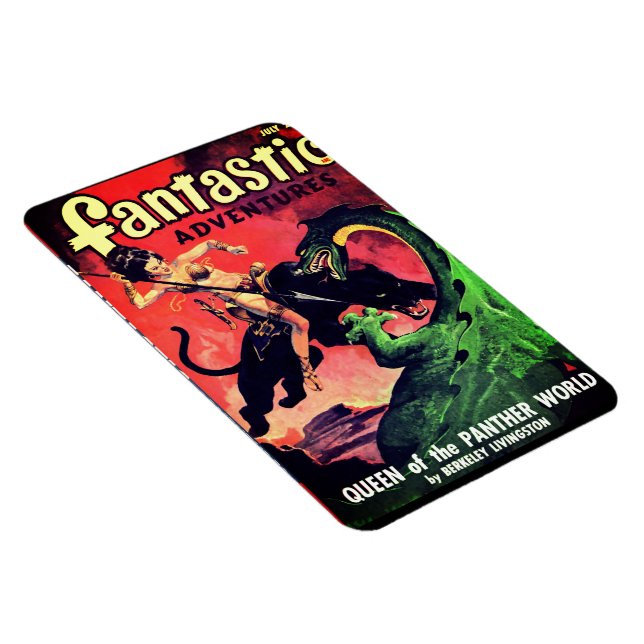 Königin der Panther World: Fiktion von Fantasy Pul Magnet (Rechte Seite)