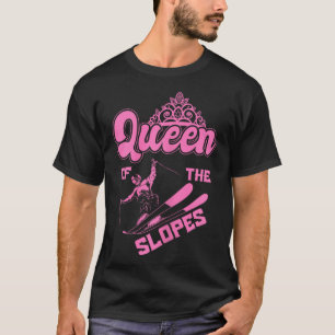 Königin der Pisten Skifahren Wintersportberge T-Shirt