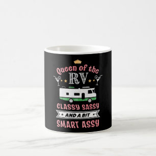 Königin der RV - Funny Gift for Women Camper Ehef Kaffeetasse