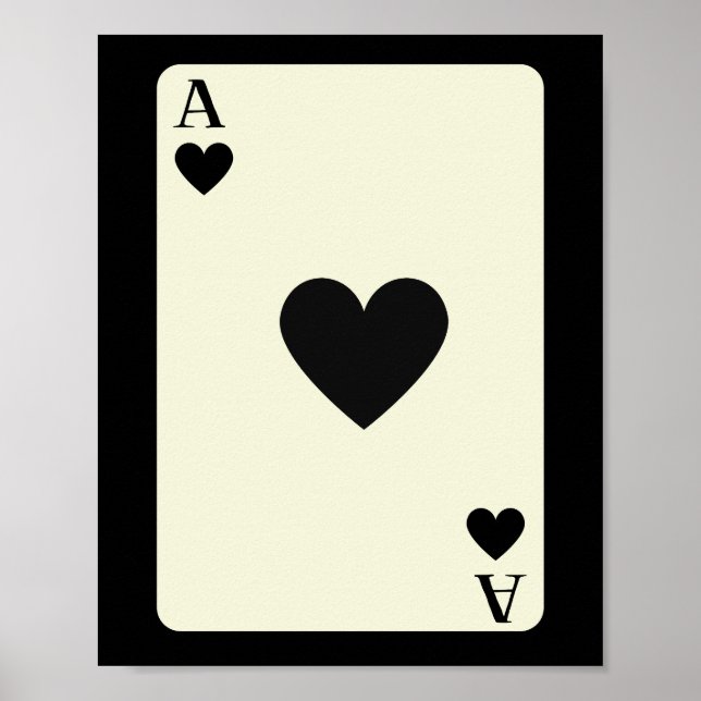 Königin der Schwarzen Karte Poster Wand Kunst (Vorne)