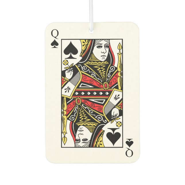Königin der Spades Autolufterfrischer (Vorderseite)