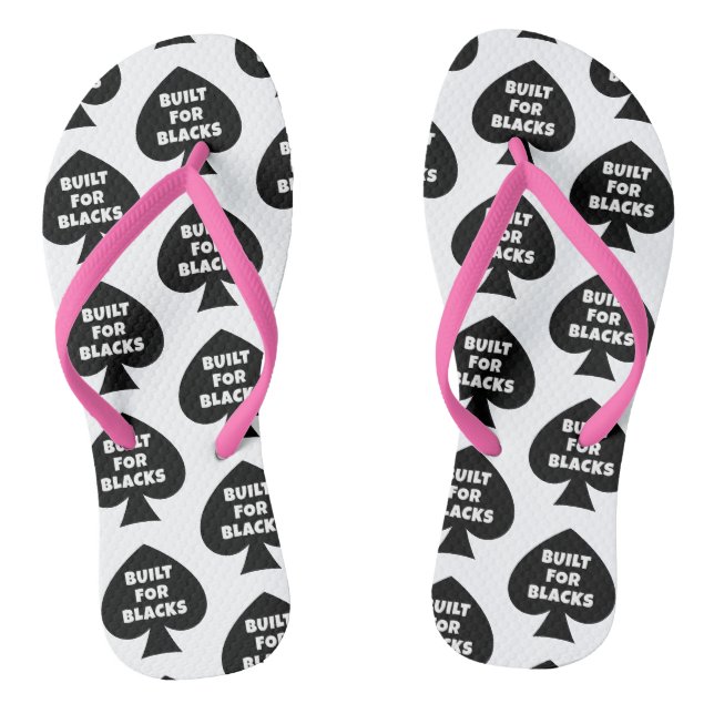 Königin der Spades für Schwarze gebaut Flip Flops (Fußbett)
