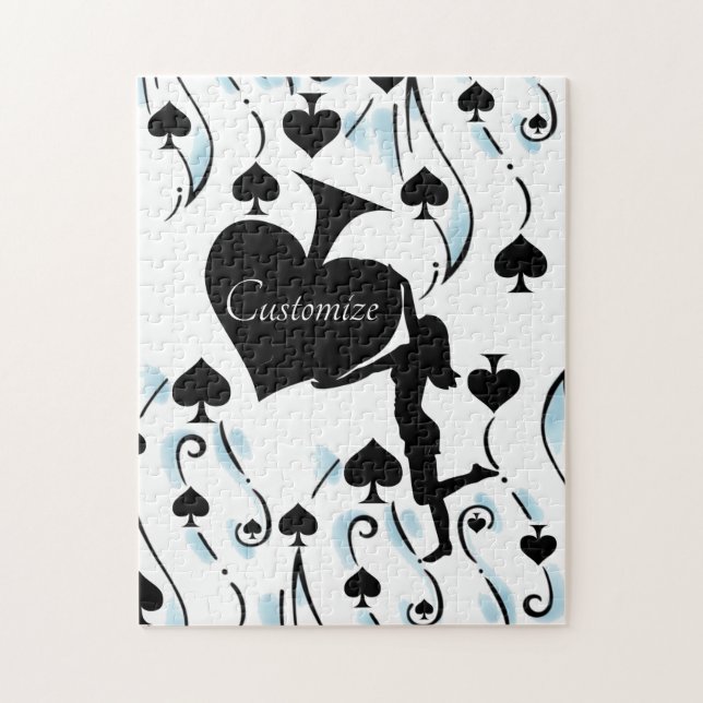 Königin der Spades Holding Black Ace Thunder_Cove (Vertikal)