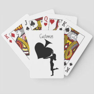 Königin der Spades Holding Black Ace Thunder_Cove Spielkarten