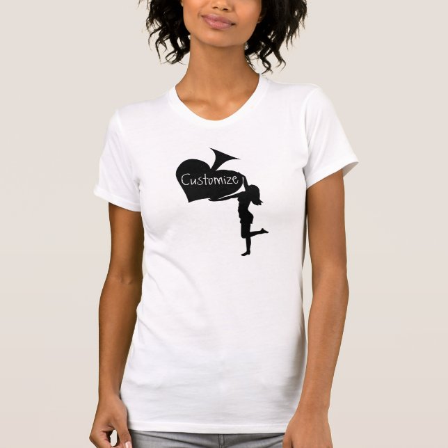 Königin der Spades Holding Black Ace Thunder_Cove T-Shirt (Vorderseite)