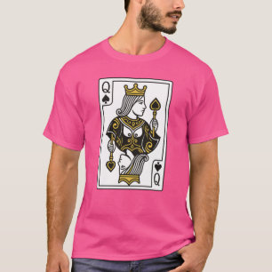 Königin der Spades — Schwarz & Gold T-Shirt