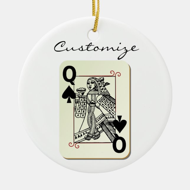 Königin der Spades Thunder_Cove Keramik Ornament (Vorne)
