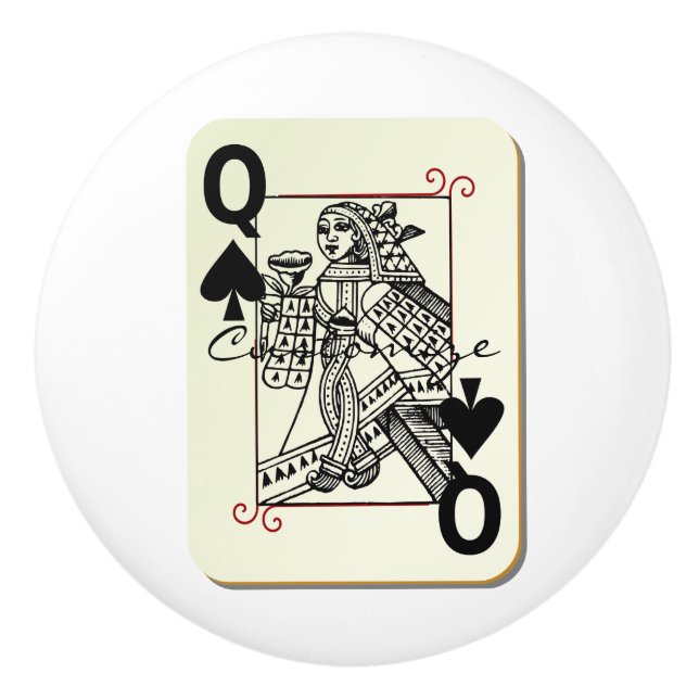 Königin der Spades Thunder_Cove Keramikknauf (Vorderseite)