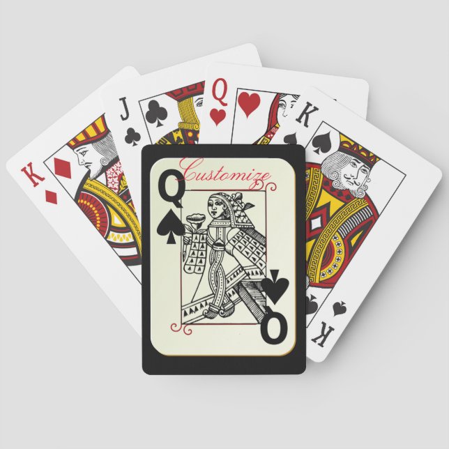 Königin der Spades Thunder_Cove Spielkarten (Rückseite)