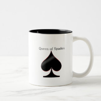 Königin der Spaten-Tasse Zweifarbige Tasse