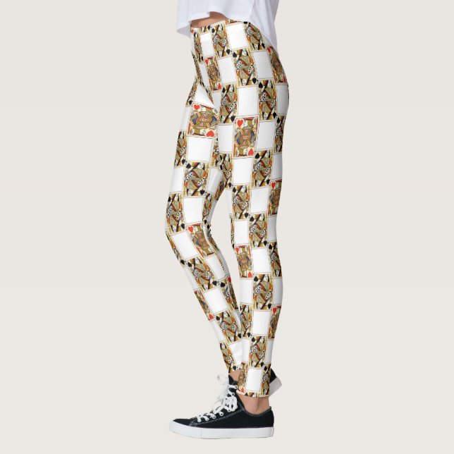 Königin der Spaten und des Jacks der Herz-Leggings Leggings (Links)