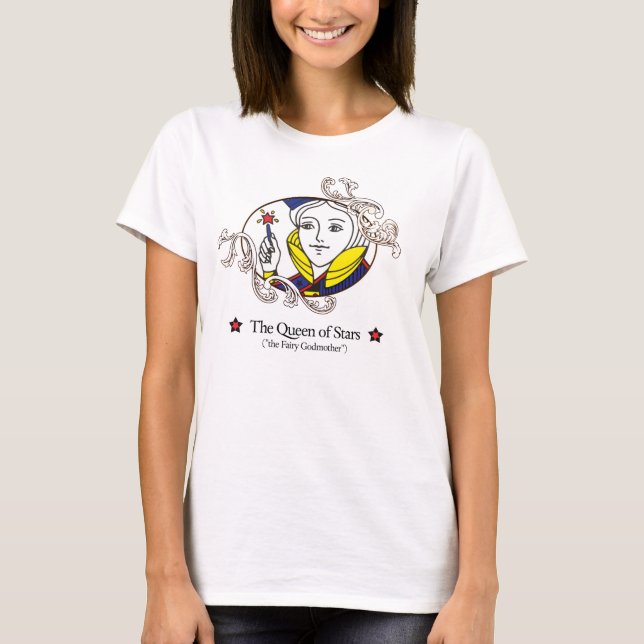 Königin der Sterne (helle Farben) T-Shirt (Vorderseite)