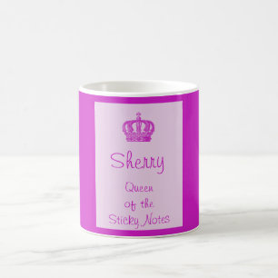 Königin der Sticky Notes-Tasse Kaffeetasse