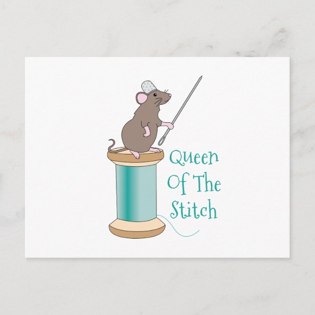 Königin der Stitch Postkarte (Vorderseite)
