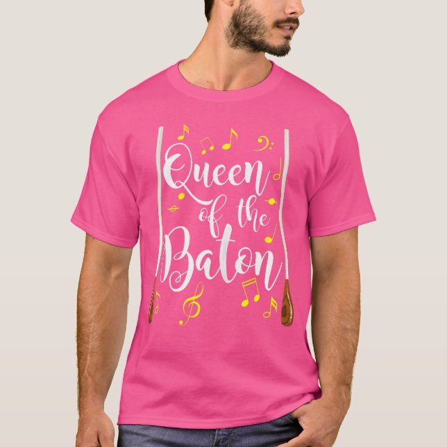 Königin des Baton Choir Teacher Director Orchester T-Shirt (Vorderseite)