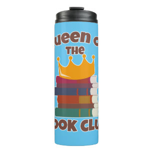 Königin des Buchclubs Epischer Leser Lustiges Logo Thermosbecher