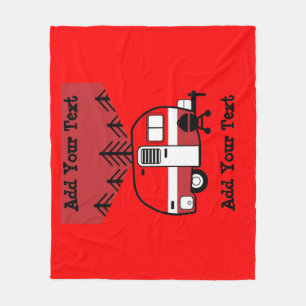 Königin des Campers - Funny Camping RV Fleecedecke