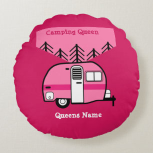 Königin des Campers - Funny Camping RV Karawane Do Rundes Kissen