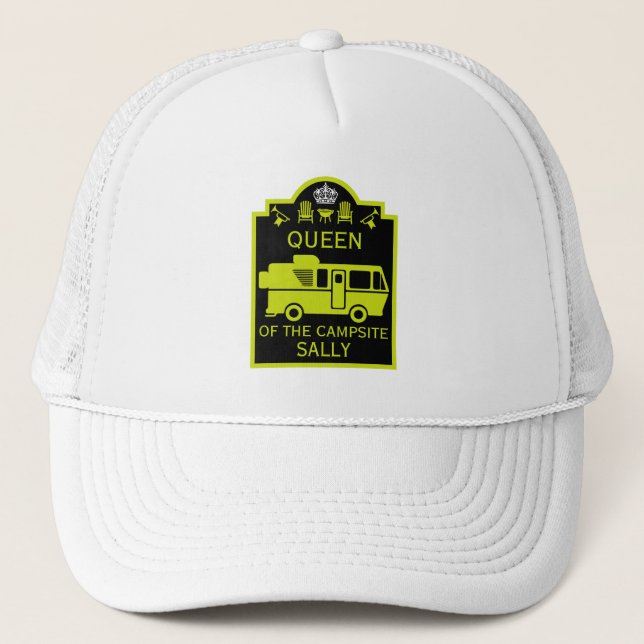 Königin des Campings Truckerkappe (Vorderseite)