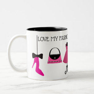 KÖNIGIN DES EINKAUFENS KOLLEKTION ZWEIFARBIGE TASSE