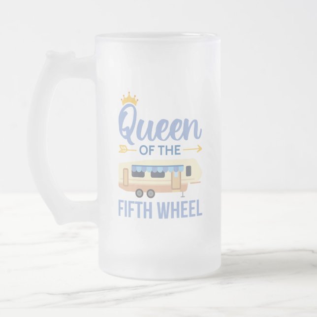 Königin des fünften Rades I Mattglas Bierglas (Links)