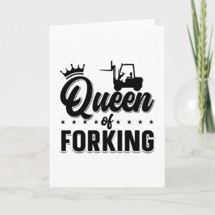 Königin des Gabelstaplerfahrerlastwagens Karte