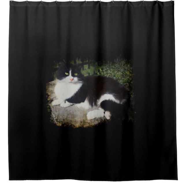 Königin des Garten-Katzen-Duschvorhangs Duschvorhang (Vorderseite)