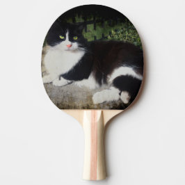 Königin des Garten-Katzen-Klingeln Pong Paddels Tischtennis Schläger